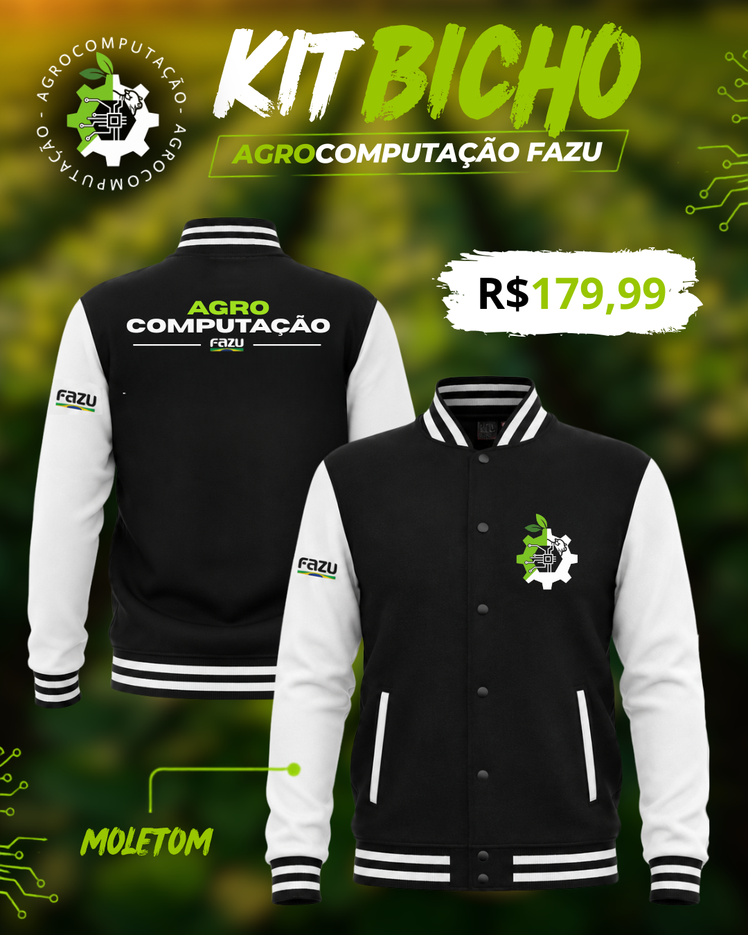 Jaqueta College K7 -  Agrocomputação Fazu